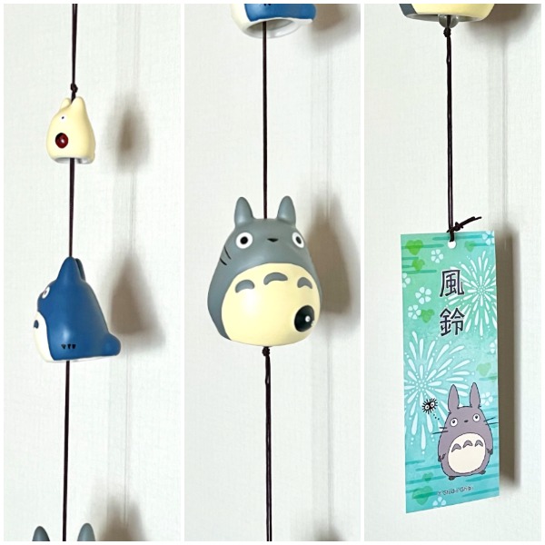 楽天市場】ジブリ となりのトトロ グッズ 三連風鈴 大中小トトロならび