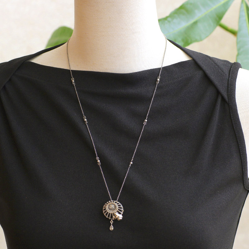 楽天市場】【碌山】 シルバー オニキス カエル ブローチ&ペンダント