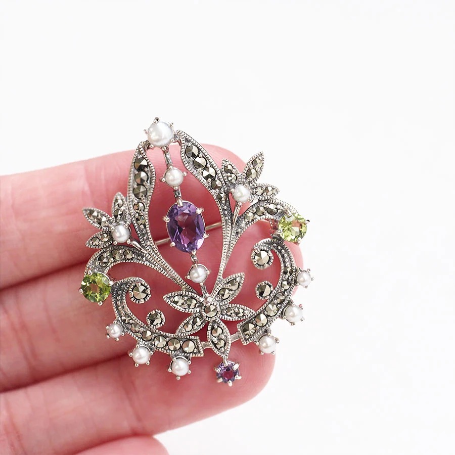 楽天市場】【碌山】 シルバー アメジスト＆ペリドット サフラジェット