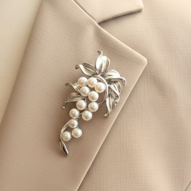 楽天市場】シルバー 淡水 パール ぶどう ブローチSV925 silver 淡水