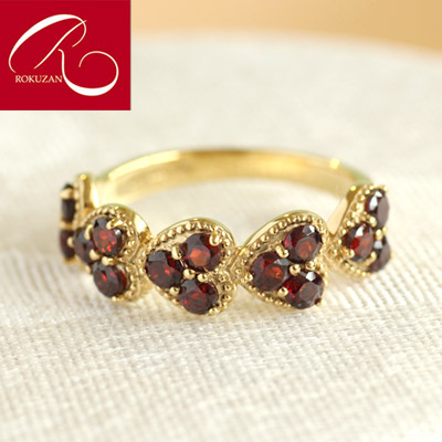 楽天市場】【碌山】 シルバー ガーネット リング ロクザン シルバー925