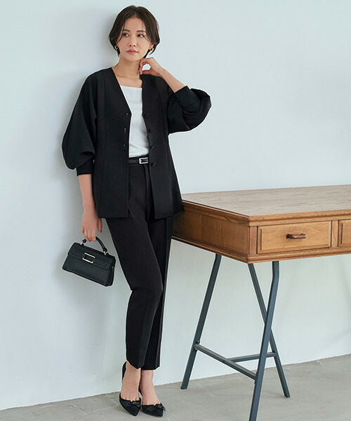 楽天市場】【ストレッチ】レディース ママスーツ パンツスーツ