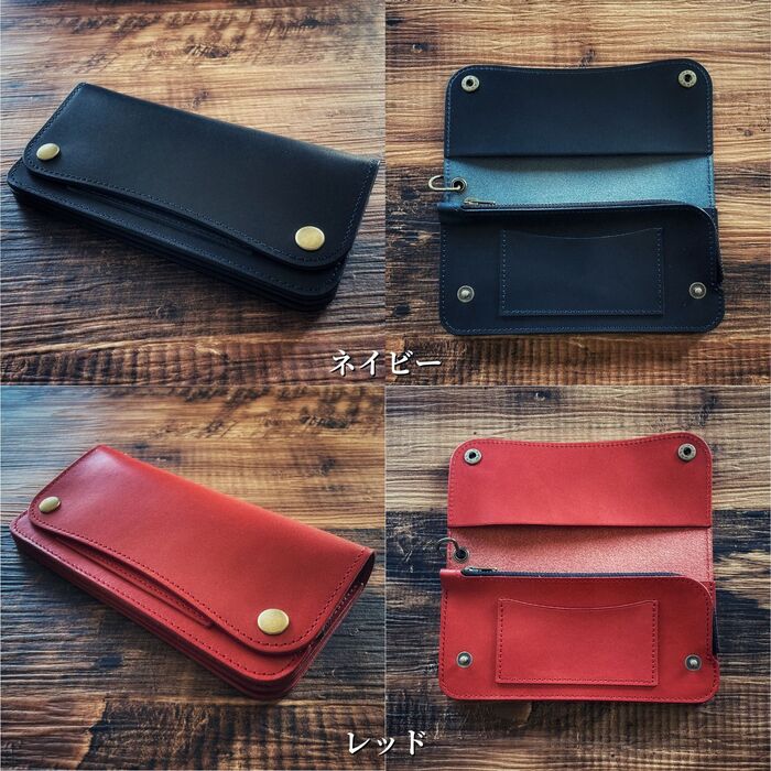 楽天市場】トラッカーウォレット 栃木レザー 日本製 本革 長財布