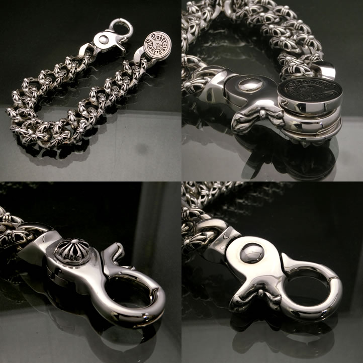 ブレスレット 925.シルバーゴシックチェーン 漆黒調 ブレスレット 925