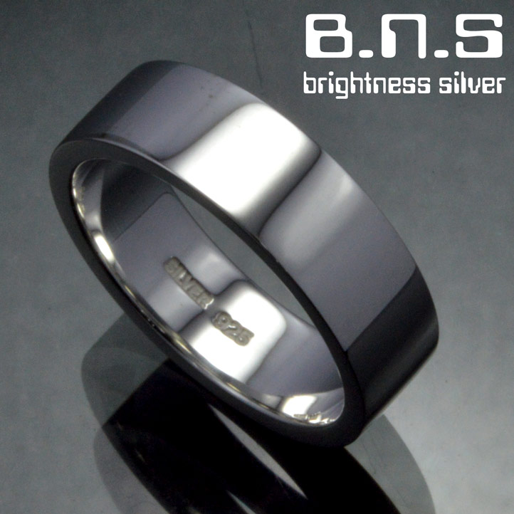 楽天市場】平打ちシルバーリング 6mm シルバー925 ペアリングにも最適