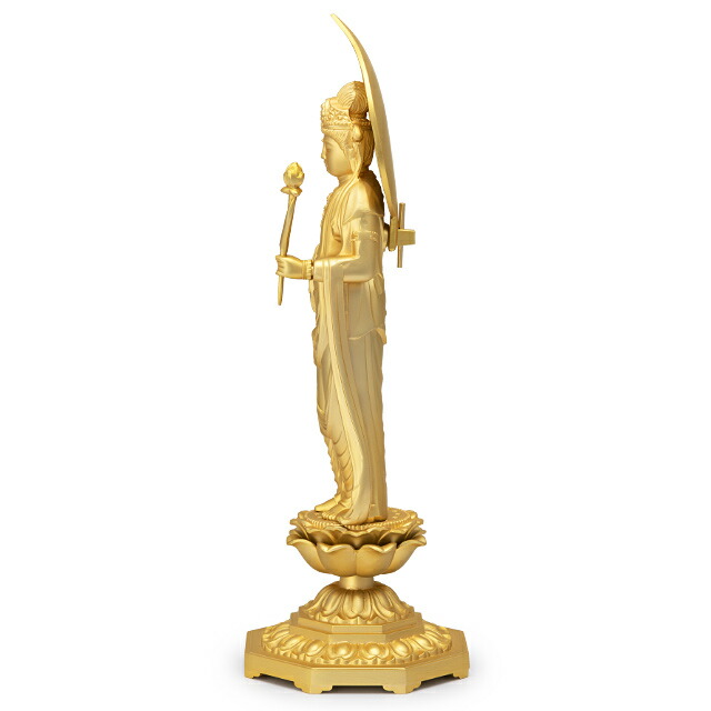 楽天市場】聖観音菩薩 合金製 26cm【牧田秀雲作】 高さ26cm×巾8.8cm