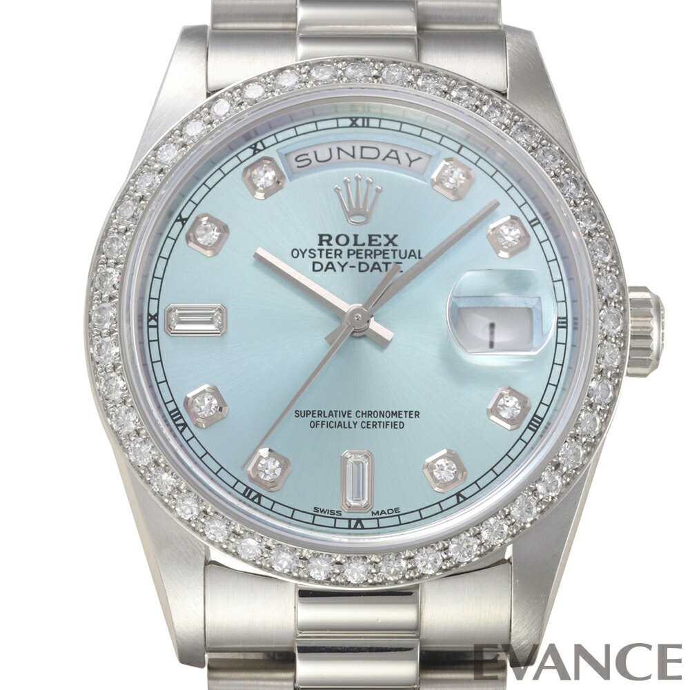 楽天市場】【中古】 ロレックス デイデイト 18346A アイスブルー N番