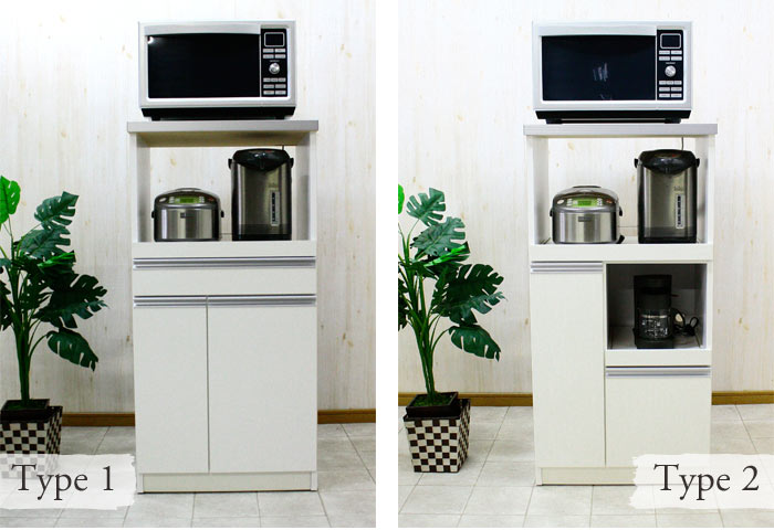 楽天市場】《GTK》レンジ台 2型 米びつ付き コンセント付き 幅60cm