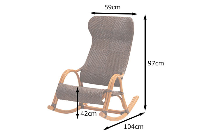 楽天市場】《ラタンワールド》Handmade ハンドメイド ロッキングチェア