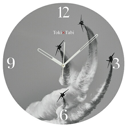 楽天市場】A+ (アクセントプラス) Toki×Tabi 大型掛け時計 60cm 白煙と