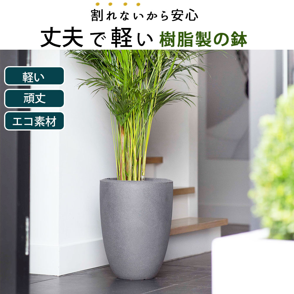 楽天市場】軽量 植木鉢 高さ36cm 縦長 背の高い 深い 深鉢 長鉢 縦長