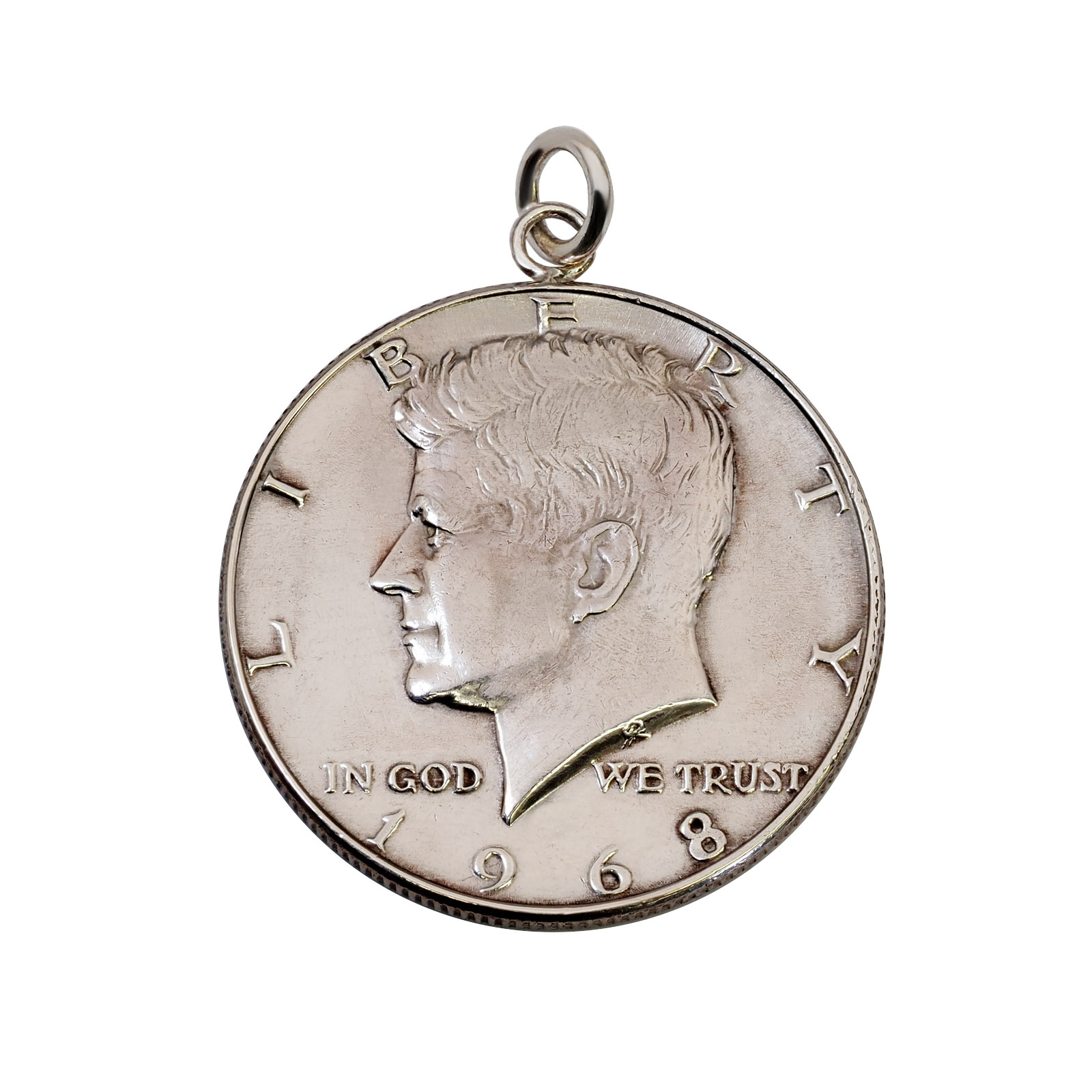 楽天市場】ペンダントトップ シルバー925 アメリカ古銭使用 ケネディー