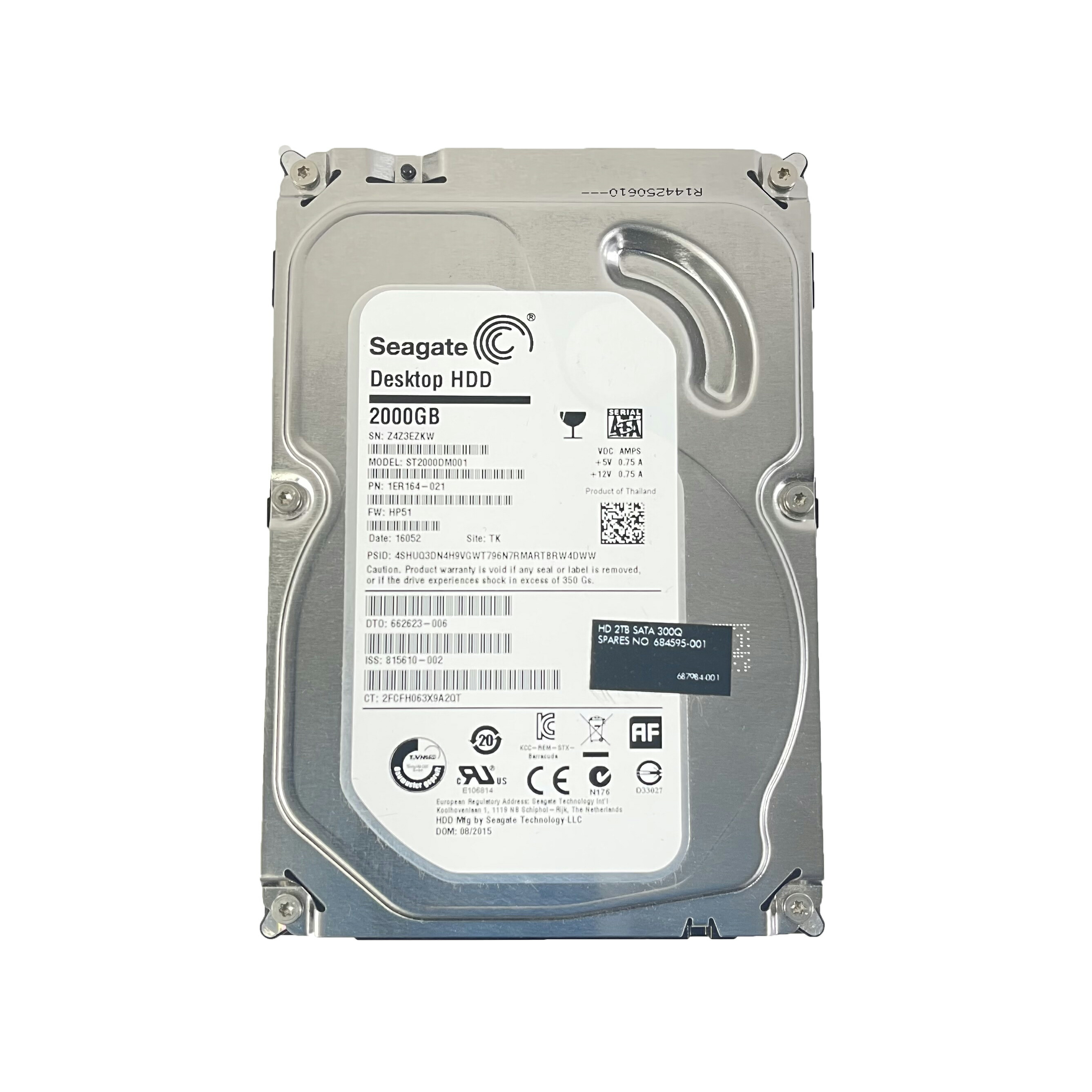 楽天市場】R022-2 TB 3.5 インチ SATA HDD 1点 WD/seagate/HPE/TOSHIBA