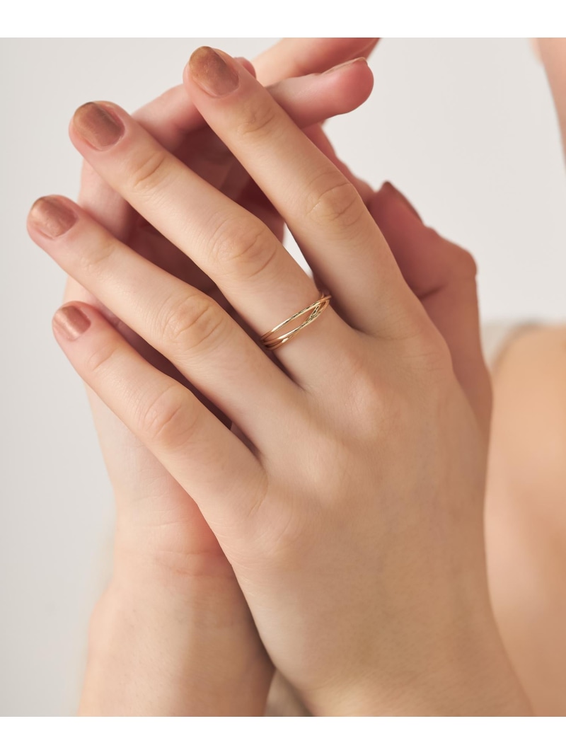 楽天市場】[レイヤード] K10YG メッシュ リング ete エテ アクセサリー