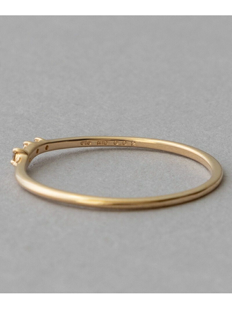 楽天市場】[レイヤード] K10YG ブラウンダイヤモンド リング ete エテ