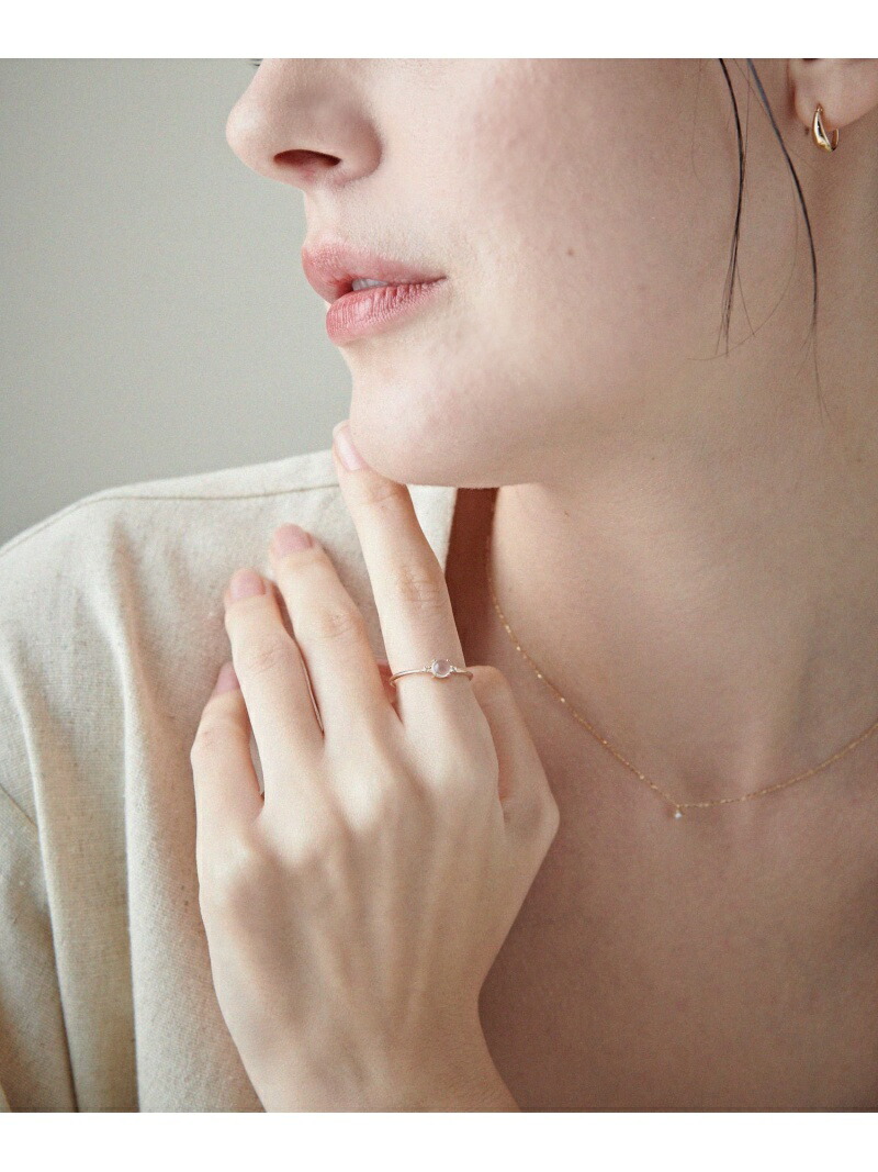 楽天市場】[レイヤード] K10YG ムーンストーン/ホワイトトパーズ