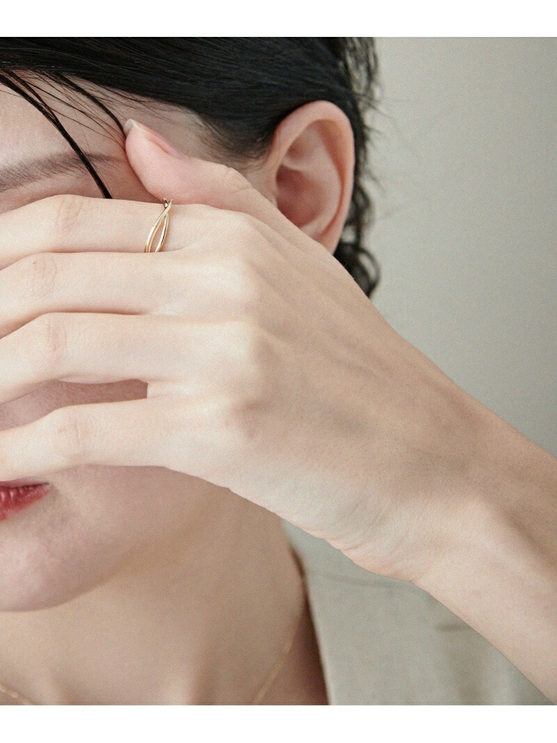 楽天市場】[レイヤード] K10YG クロス リング ete エテ アクセサリー