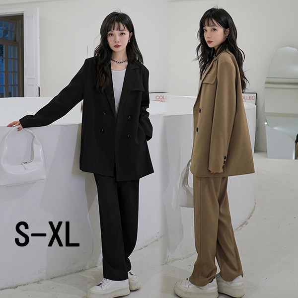 楽天市場】パンツスーツ レディース スーツ セットアップ カジュアル