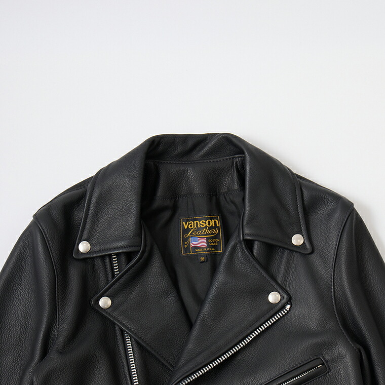 楽天市場】VANSON (バンソン) C2-SLIM FITTED SOFT COW LEATHER