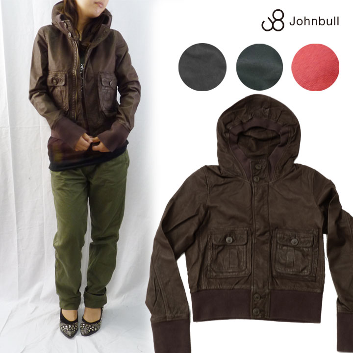 楽天市場】ジョンブル JOHNBULL レディース ピッグレザーライダース
