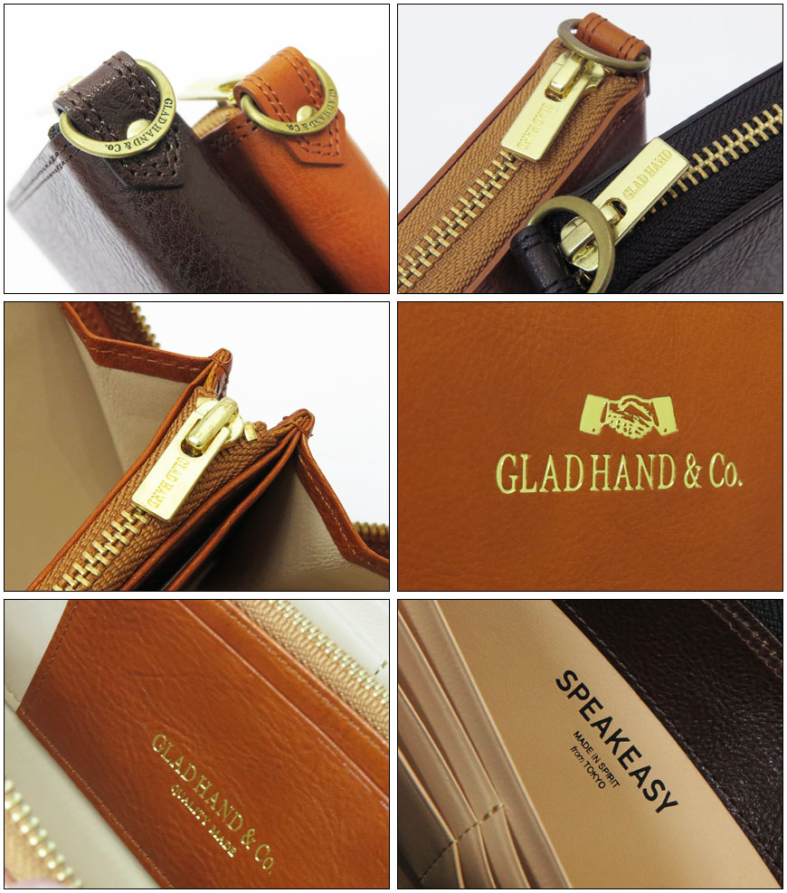 楽天市場】GLAD HAND グラッドハンド レザー ジップ ロング ウォレット