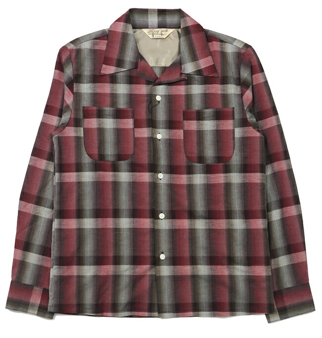 楽天市場】JELADO ジェラード 長袖 オンブレーチェック オープンカラー