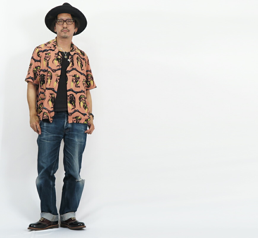 楽天市場】WEIRDO ウィアード 半袖 ビーチシャツ 「VOODOO HEAD」 GLAD