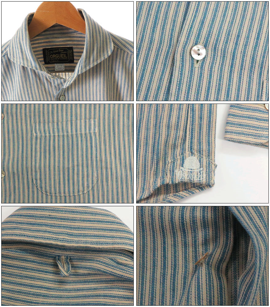 楽天市場】ORGUEIL オルゲイユ ウィンザーカラーシャツ ストライプ