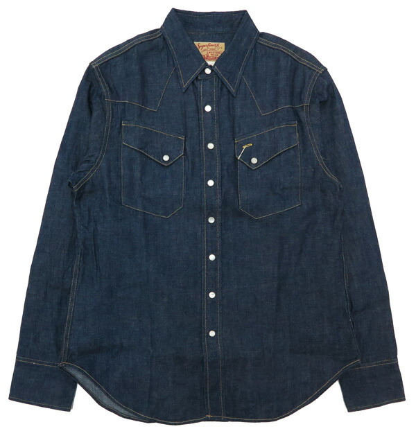 楽天市場】シュガーケーン SUGAR CANE 長袖 ブルーデニム ウエスタン