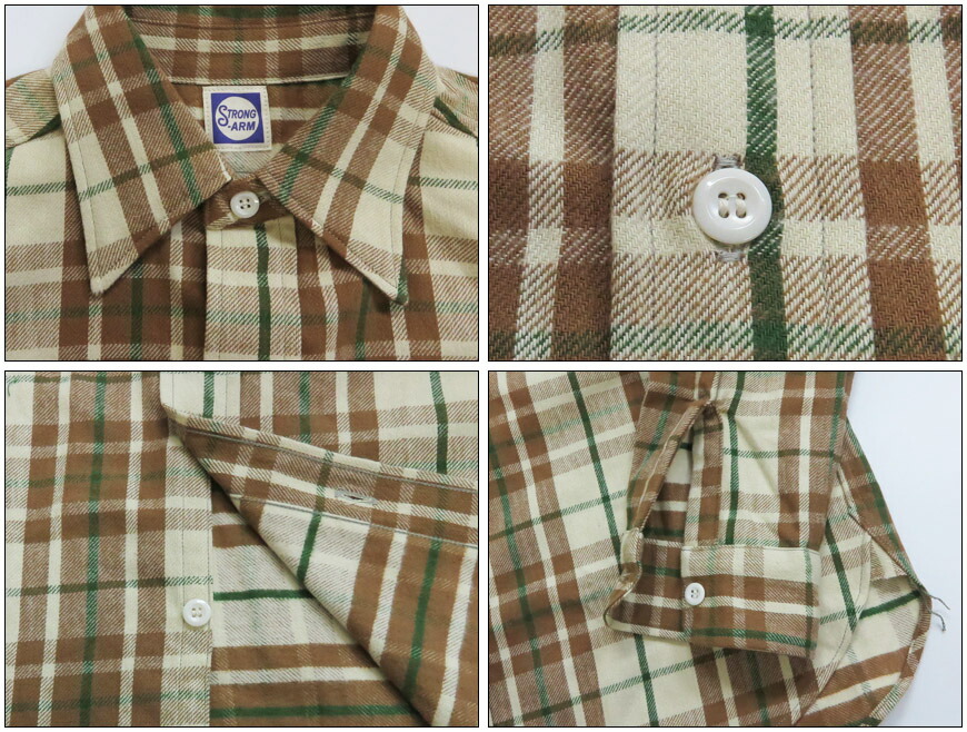 楽天市場】John Gluckow ジョングラッコー 長袖 フランネルシャツ The