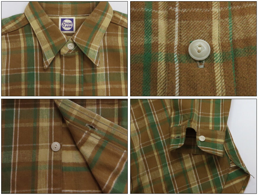 楽天市場】John Gluckow ジョングラッコー 長袖 フランネルシャツ 40's