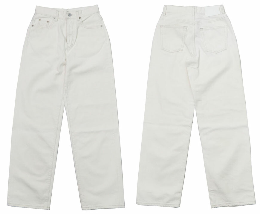 楽天市場】ドミンゴ DOMINGO 生成デニム 5Pストレートデニム ホワイト