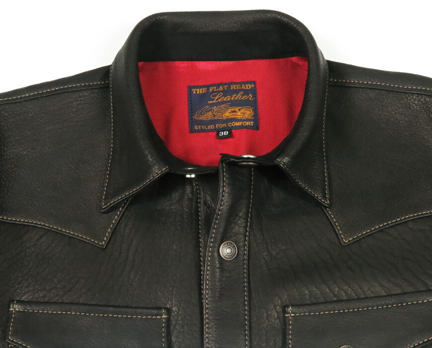 楽天市場】フラットヘッド THE FLAT HEAD ディアスキン シャツ 鹿革