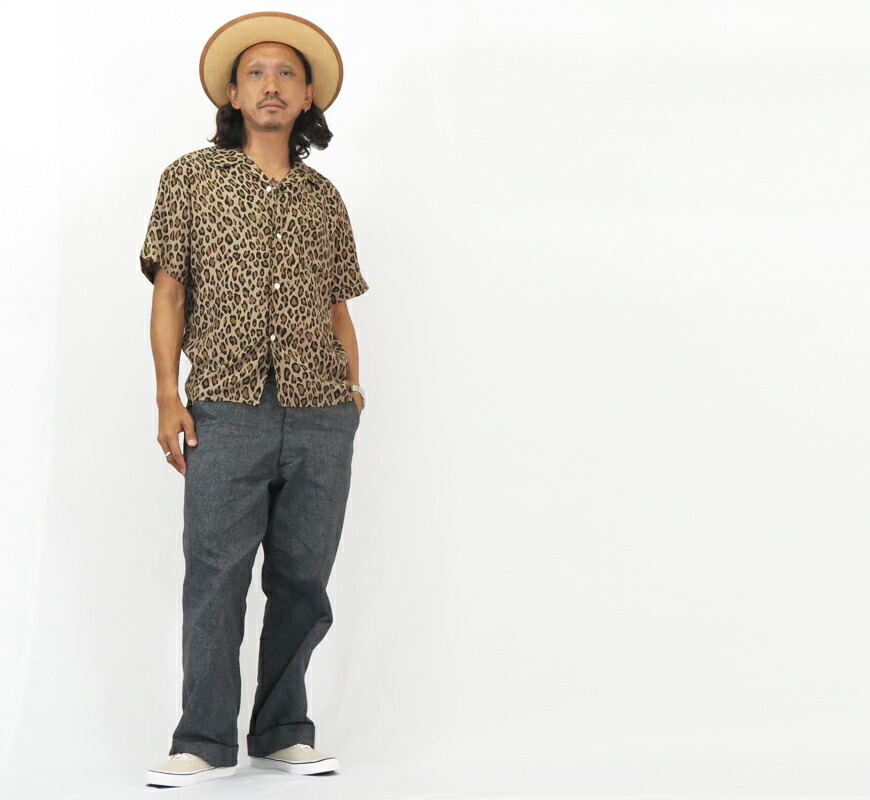 楽天市場】JELADO ジェラード 半袖 ヒョウ柄 オープンカラーシャツ