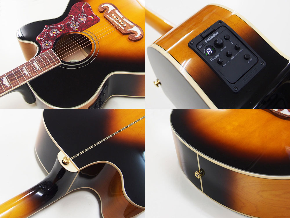 楽天市場】エピフォン アコースティックギター Epiphone J-200EC