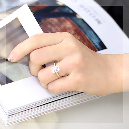 楽天市場】K18 ダイヤモンド リング ダイヤ リング 0.5ct 33石