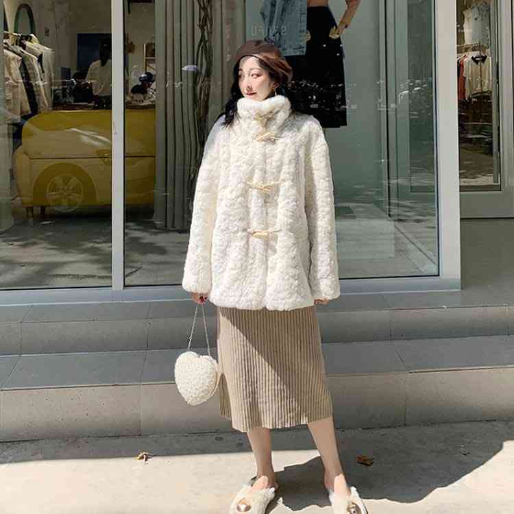 楽天市場】フェイク ファー ダッフルコート ファーコート ショート丈