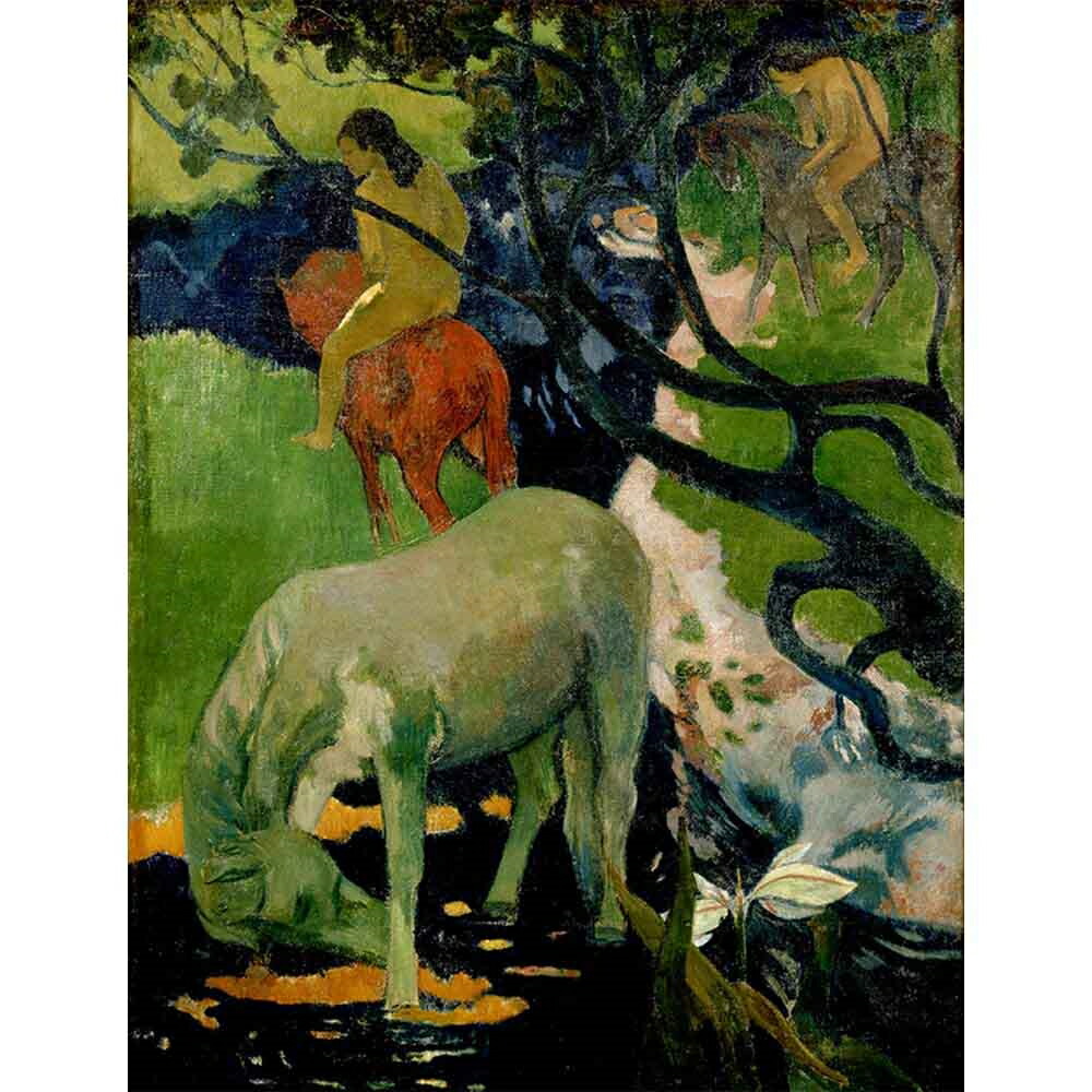 楽天市場】白い馬 【6号】 ポール・ゴーギャン 【 額縁が選べる 額入り