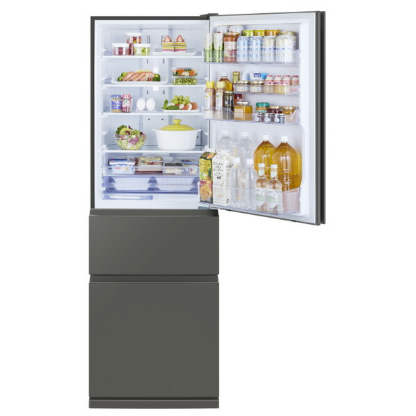 楽天市場】三菱 【右開き】365L 3ドア冷蔵庫 e angle select マット