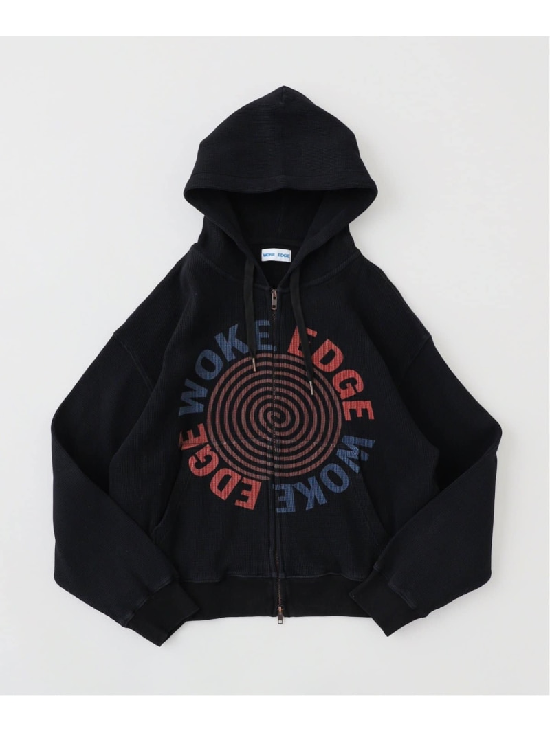 楽天市場】WOKE EDGE / ウォークエッジ WASHED THERMAL ZIP HOODIE 417
