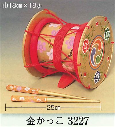 楽天市場】金かっこ（踊り稽古用）バチ付き [ 金鞨鼓 日舞 道成寺 囃子