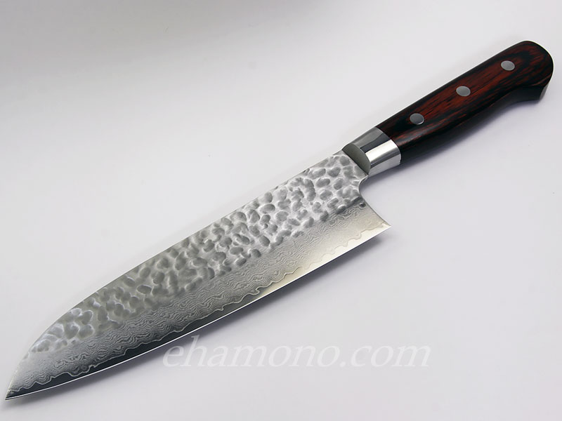 楽天市場】堺孝行 33層槌目ダマスカス 三徳包丁 180mm : e刃物.com