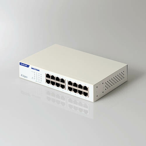 楽天市場】エレコム Giga対応 スイッチングハブ 16ポート 金属筐体
