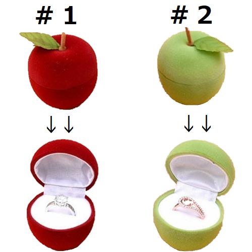 楽天市場】【最大3％OFF】 ジュエリーボックス ポータブル アップル型