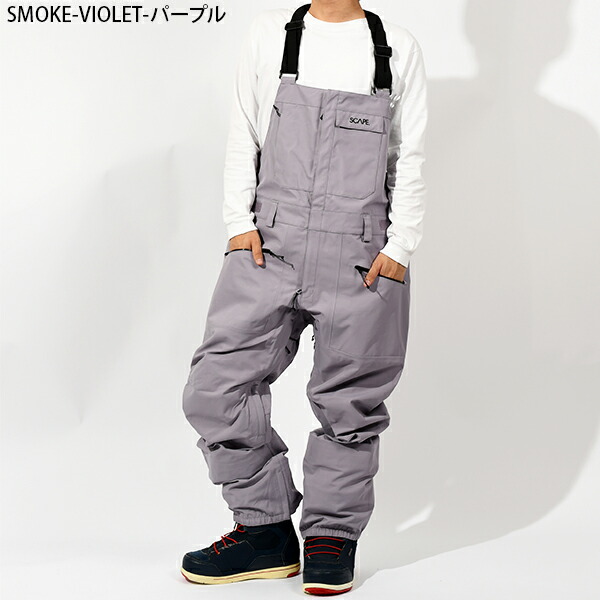 楽天市場】送料無料 スノーボードウェア SCAPE エスケープ BIB PANTS