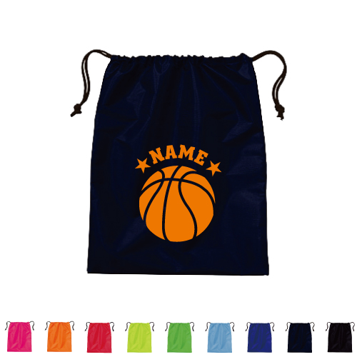 楽天市場】【楽天ランキング受賞】 「バスケットボール」巾着バッグ 名