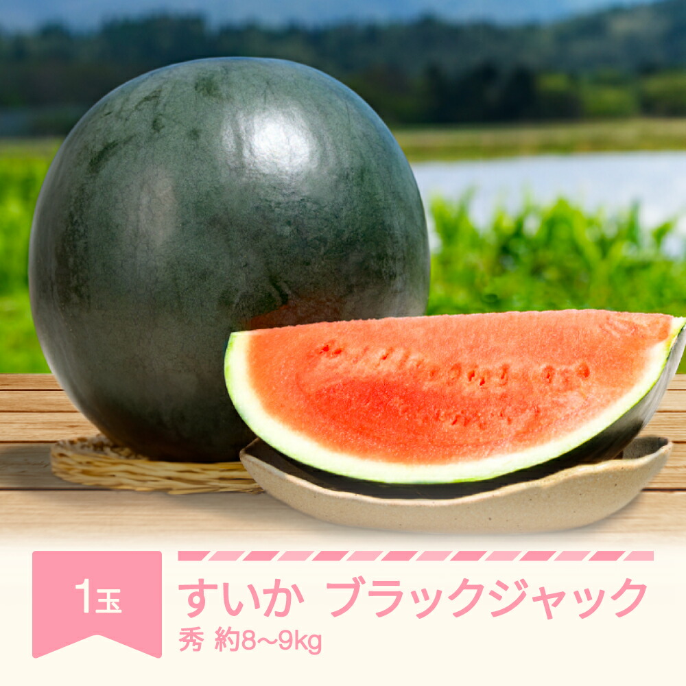 楽天市場】【ふるさと納税】【先行予約】 すいか ブラックジャック 1玉