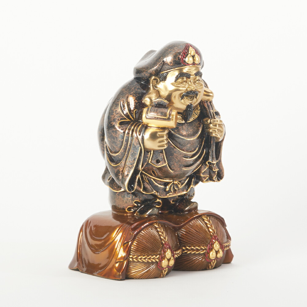 楽天市場】【在庫限り】大黒天（大サイズ） 銅製 置物 銅像 黒金 開運