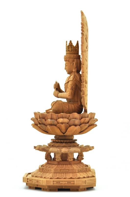 楽天市場】【真言宗】仏像 白檀 大日如来像 八角台座 飛天光背 2寸 2.5