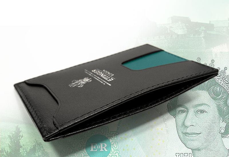 ETTINGER ケース 黒 ブラック /ターコイズブルー Amazon